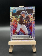 2020 Donruss Optic Trent Grisham Rated Rookie WHITE SPARKLE SSP Padres!!