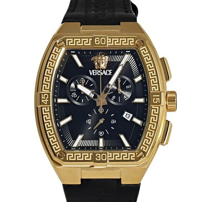 Versace Sporty Greca VESP00324 Stainless Steel 44.0mm Black Dial Quartz #YKW1019