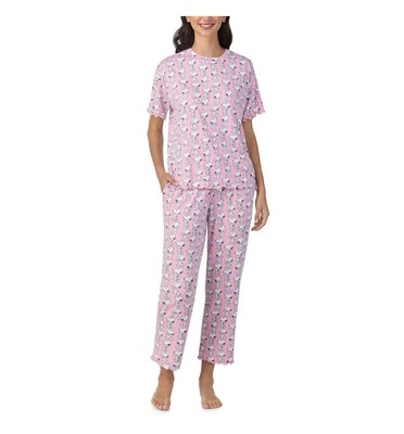 Character Super Soft Comfort Short Sleeve Pant Pajama Set Snoopy