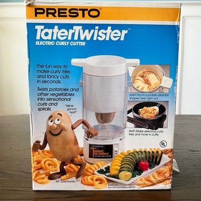 Vintage Presto TaterTwister Electric Curly Cutter Spiral French Fries Slicer
