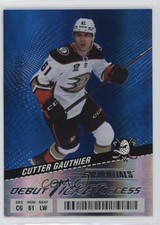 2024-25 Upper Deck Credentials Debut Ticket Access Blue /399 Cutter Gauthier 5f0