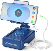 Cell Phone Stand with Bluetooth Speaker and Charging Function, HD Sound Adjustab