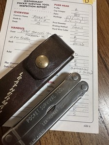 Leatherman US Pat 4238862 Vintage Early Pocket Survival Tool PST