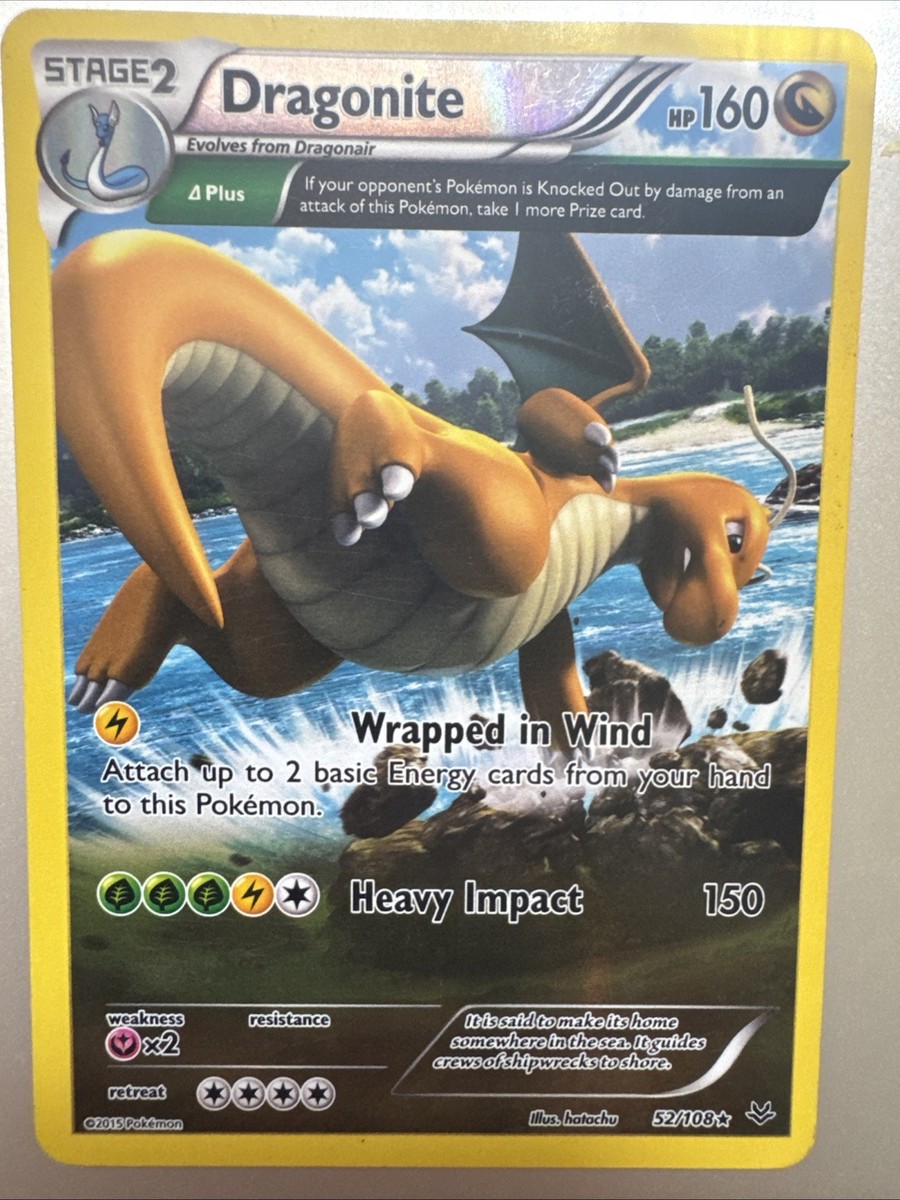 Pokmon TCG Dragonite Stage 2 52/108 Holo Pokmon TCG Dragonite Stage 2 52/108 Holo
