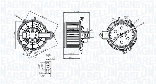 Magneti Marelli InnenraumgebläSe 069412733010 Passend FüR Iveco-image