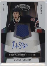 2010-11 Certified Freshman Fabric /499 Derek Stepan #197 Auto hg6