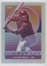 2021 Panini Chronicles Overdrive Holo Prizm Javier Baez #1 sq4