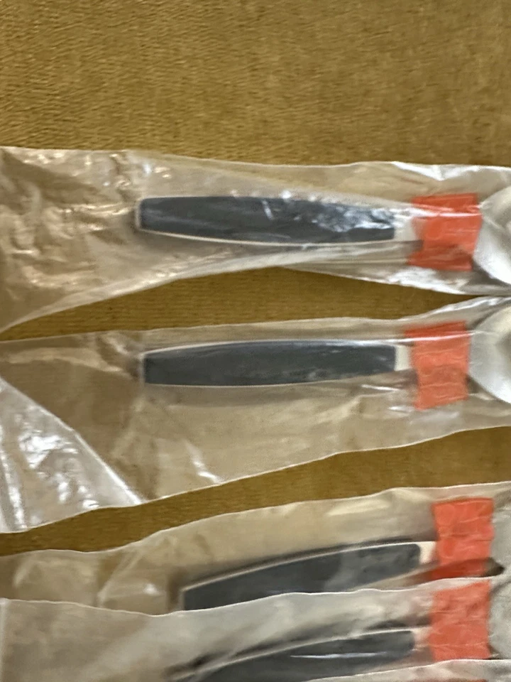 For (2) TEASPOONS Strata Black by Georg Jensen Denmark Stainless (6 Available)- - Image 2 of 4