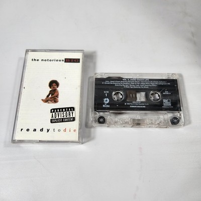 The Notorious Big B.I.G. Ready to Die 1994 Cassette Parental Advisory Sticker
