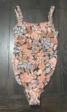 A PEA IN THE POD Maternity Swimsuit Small Multicolor NEW Floral Beach Neutral