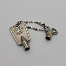 Vintage National Cabinet Lock Key 4 Point - Furniture Lock Key