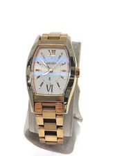 SEIKO Solar Watch Analog Stainless SLV GLD SS V117 0DL0