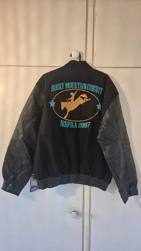 National Senior Pro Rodeo Association vintage varsity jacket - product listing photo