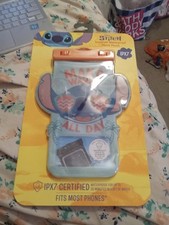 NWT Disney Stitch Waterproof Universal Iphone Android Phone Pouch