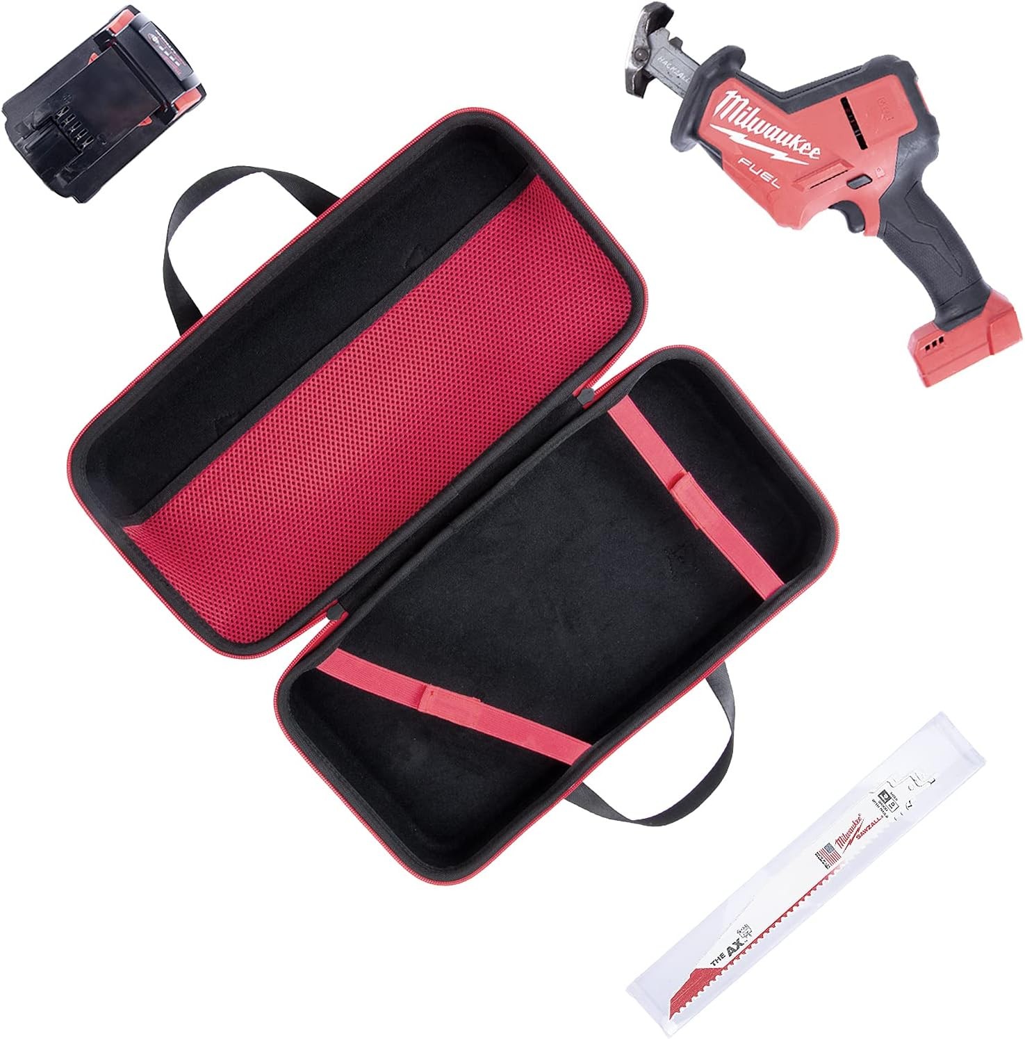 khanka Hard Tool Case Replacement for Milwaukee M18 FUEL Cordless Orange 