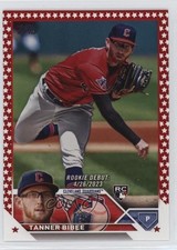 2023 Topps Update Rookie Debut Independence Day 52/76 Tanner Bibee #US107 11o2