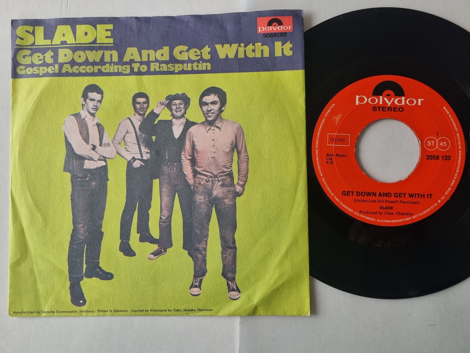 Slade - Get Down And Get With It 7'' Vinyl Germany