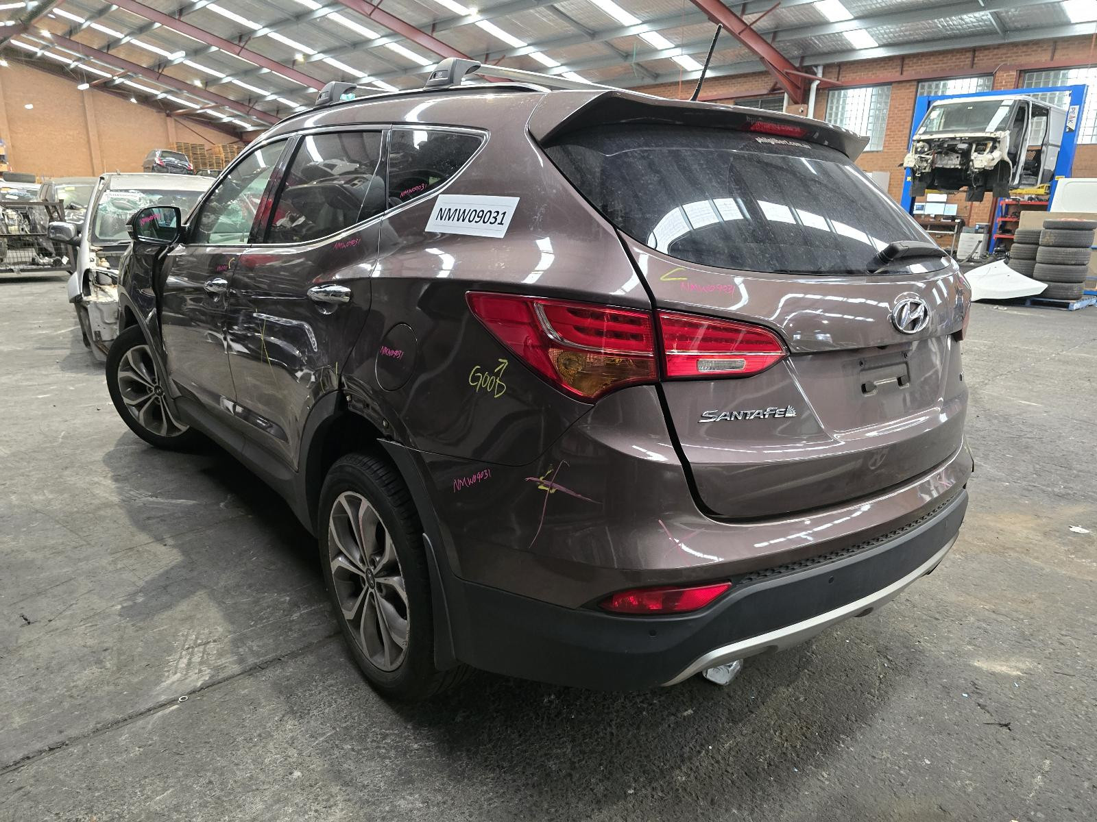 2014 Hyundai Santa Fe LEFT REAR DOOR LOCK MECHANISM DM 06/2012-02/2018 761885 image 2