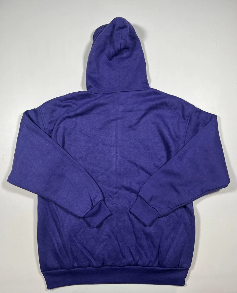 MacGregor Sudadera con Capucha Para Hombres Grande Púrpura Cremallera Completa Térmica Forrada con Gofres Sudadera Foto 2 de 4