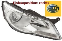 Hella 1ED247038-221 Hauptscheinwerfer Rechts Scheinwerfer FüR VW