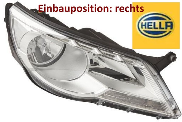 Hella 1ED247038-221 Hauptscheinwerfer Rechts Scheinwerfer FüR VW-image