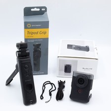Canon PowerShot V10 Vlog Camera w/ ProMaster Bluetooth Remote Tripod OPEN BOX