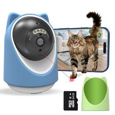 Pet Camera, 2K HD Indoor Dog and Cat Camera with Auto-Tracking  Laser Toy, H...