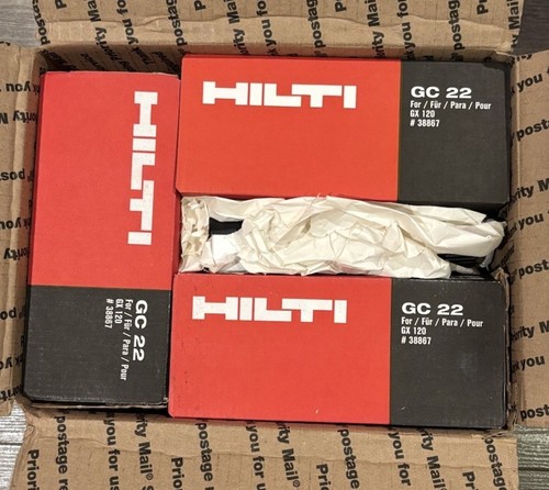 Hilti GC-22 Brennstoffzellen #38867 für GX-120 Gasrahmenpistole 12 Stück ABGELAUFEN