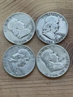 Franklin Half Dollars 1951-D, 1951-S, 1948-D, And 1950 90% Silver, Lot of 4