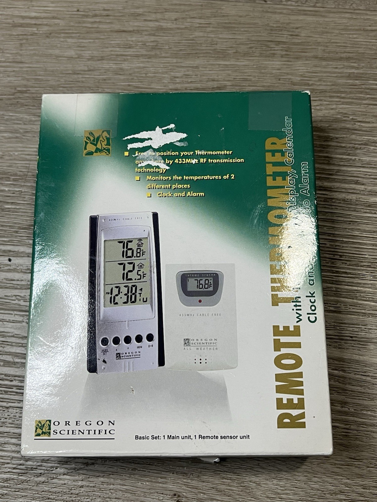Thermometer & Clock Rar232 Nos