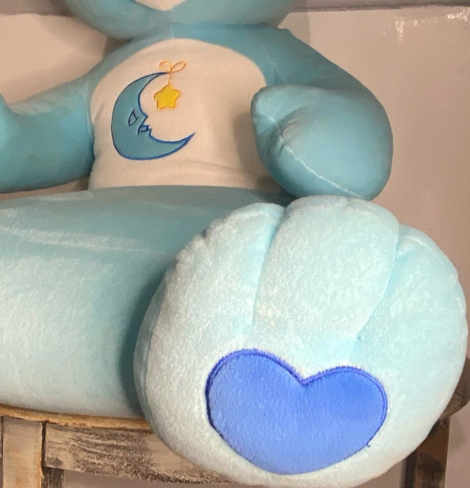 "Oso de peluche Giant Care Bears 22"" vintage años 2000 luna azul y corazón estrella" Foto 3 de 4