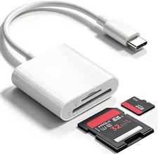 SD Card Reader for iPhone17/16/15,Support SD, Micro SD
