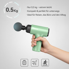 FunLife M2 Mini Massagepistole, 0,5 kg leicht,kompakte Faszienpistole für Alltag