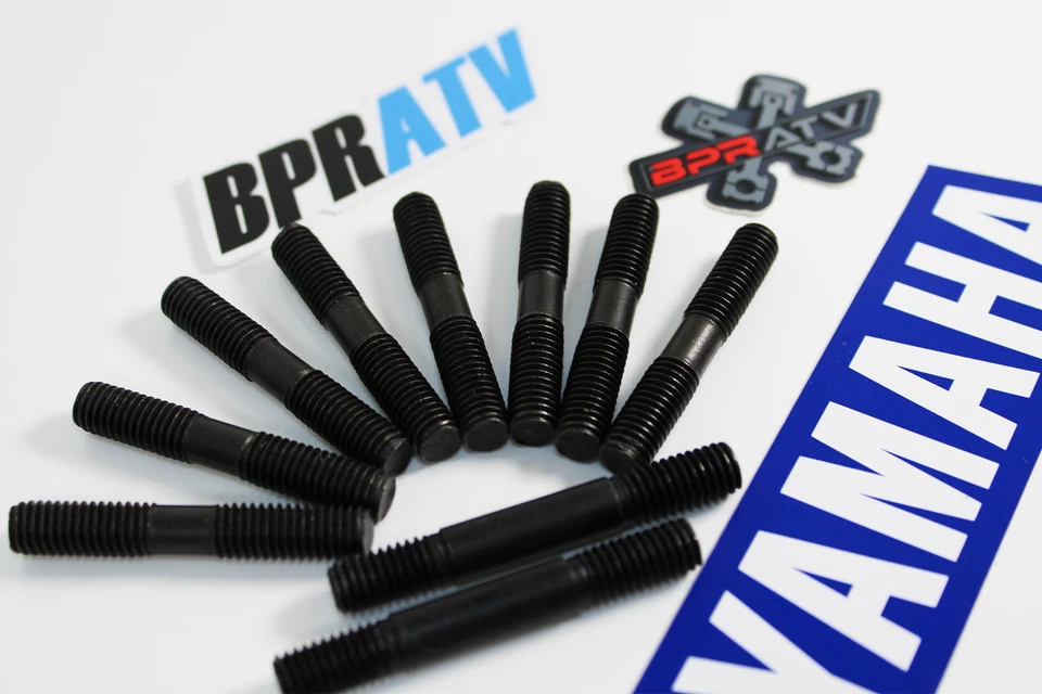 Yamaha Banshee Blaster YZ WR Head Stud Kit Stock Cylinder OEM Replacement 10pcs - Image 2 of 4