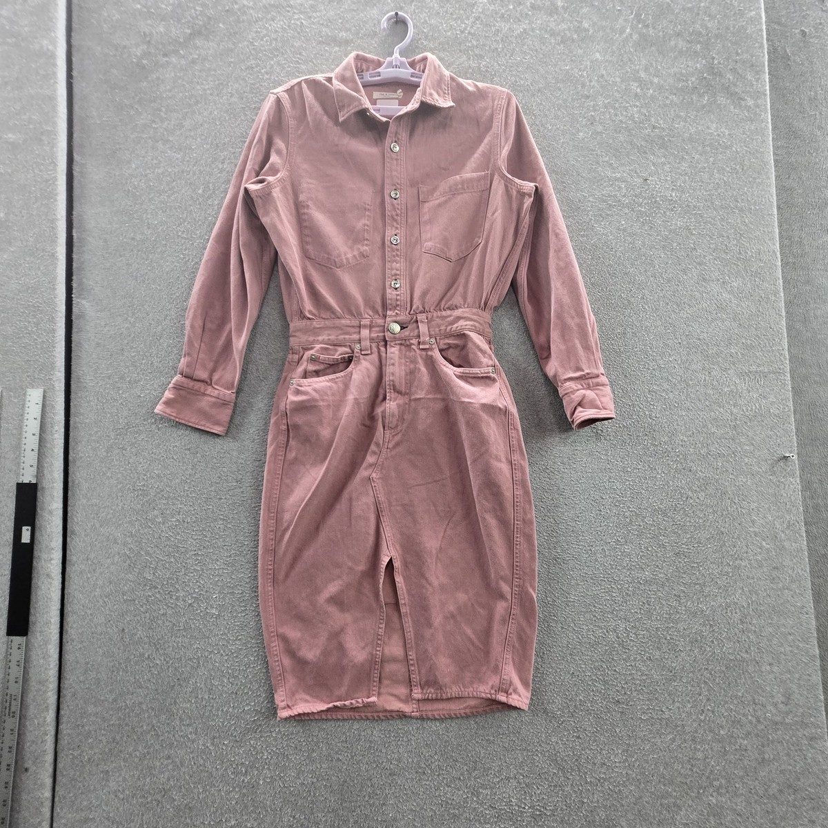 rag and bone denim shirt dress rbAIRFLEX Leah Denim Midi Dress