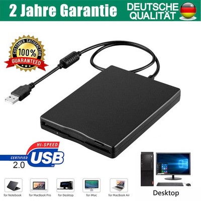 FDD USB Diskettenlaufwerk 1.44MB extern schwarz 3,5 Zoll Floppy Disk Drive DHL