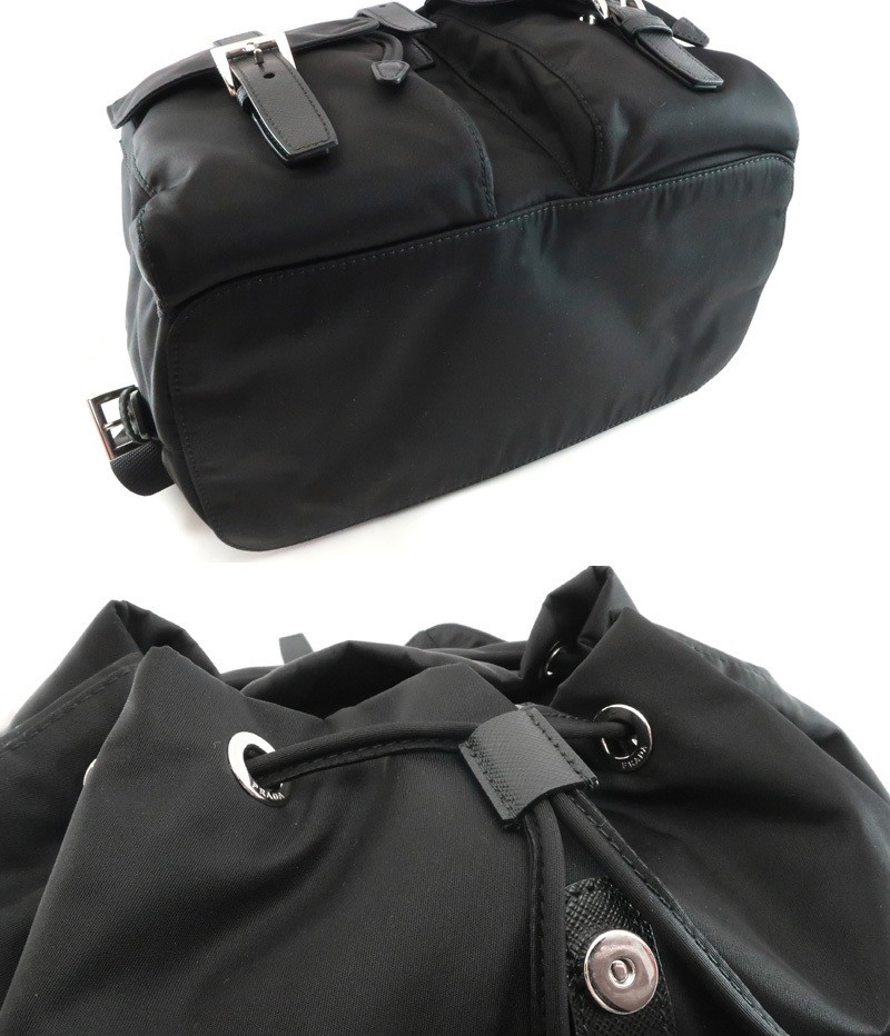 Condition PRADA Re Nylon 1BZ811    Model Backpack Medium Black PRADA Re Nylon 3 thumbnail 2