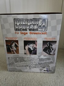 Sega Dreamcast Interact Concept 4 Racing Wheel Driving Wheel & Foot Pedal NEW.