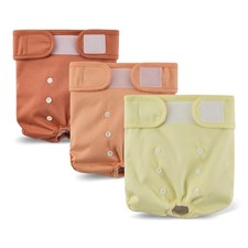 Amazon Basics Reusable Washable Dog Diapers, Highly Absorbent, L, Assorted