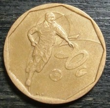 South Africa 50 Cents 2002 Football