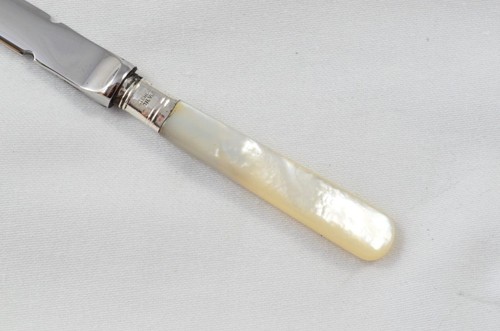 Abridor de letras Sheffield con mango de virola y madreperla c.1910 - Imagen 3 de 6