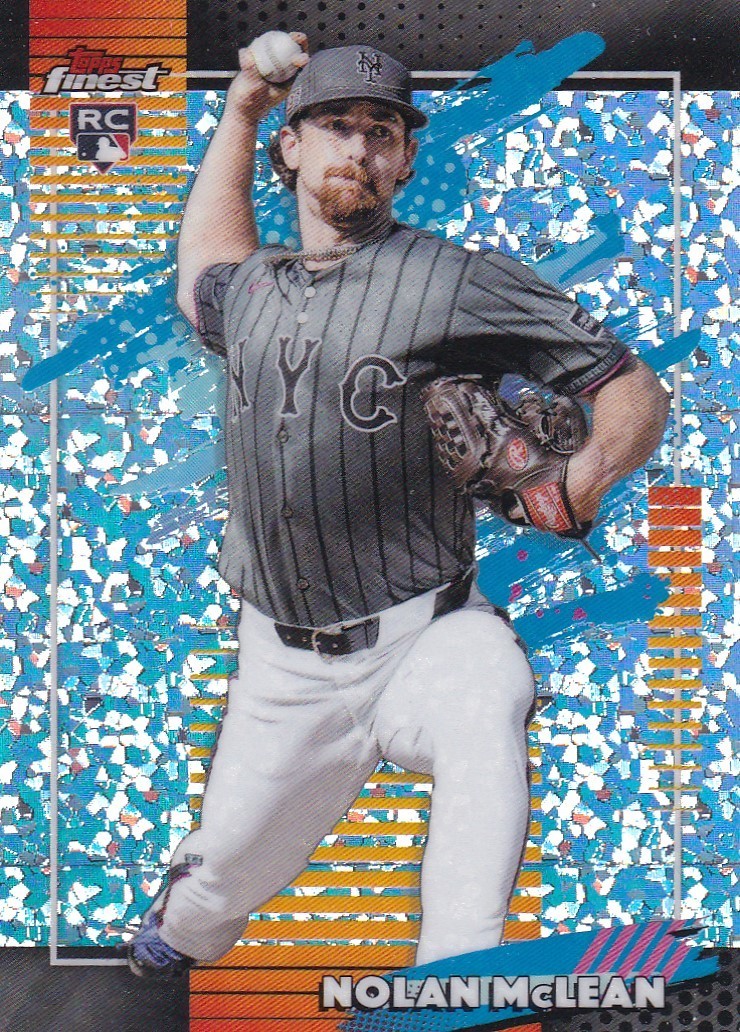 NOLAN MCLEAN FINEST ROOKIE UNCOMMON MINI DIAMOND REFRACTOR RC METS SP #115 2026
