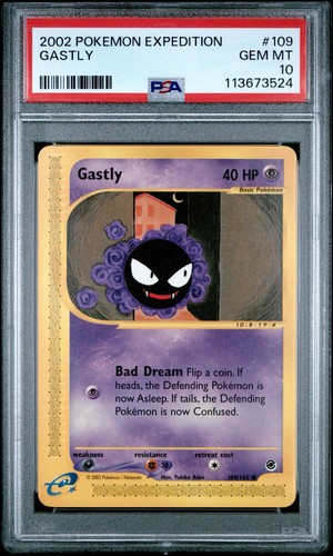 Gastly graded PSA 10 for sale on eBay