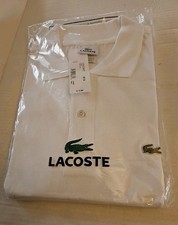 White Lacoste Polo Size 2XL Brand New Designed In France NEW