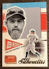 2013 Panini America's Pastime Silhouettes Materials Gold /25 Josh Reddick #S-JR