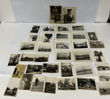 LOT OF 35 1940s Military Photos Paris France: Ships, Vehicles, US Soldiers