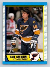 #269 Paul Cavallini 1989-90 O-Pee-Chee St. Louis Blues