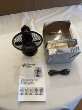 Comfort Zone USB/4-AA  6" 2 Speed Oscillating Fan Desk, Car, Camper, Boat  NOS