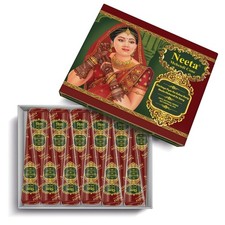 Neeta Mehendi Cones For Design On Hand Pack Of 12