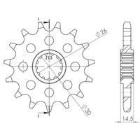 Ritzel P630 - Z15 (DIS.20601) Honda 750 CB K Four Limited 79/79